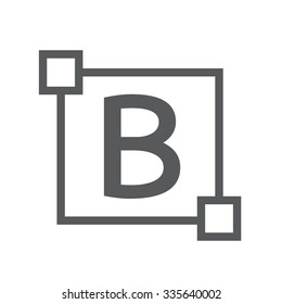 Bold Text Edit Letter Icon