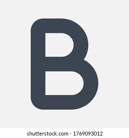 Bold text icon - vector illustration . format, style, content, font, typography, letter icons .