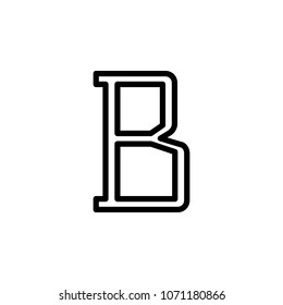 bold text sign icon. Element of minimalistic icons for mobile concept and web apps. Thin line icon for website design and development, app development