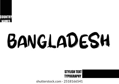 Negrita Texto Tipografía Texto Country Nombre Bangladesh