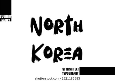 Negrito Texto Tipografia Texto País Nome Coreia do Norte