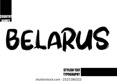 Texto em Negrito Tipografia Texto País Nome Bielorrússia