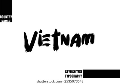 Bold Text Typography Text Country Name Viet Nam