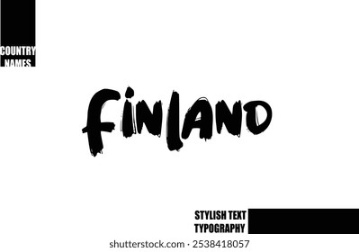 Negrita Texto Tipografía Texto Country Nombre Finlandia