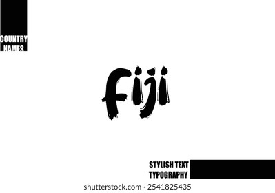 Negrito Texto Tipografia Texto País Nome Fiji