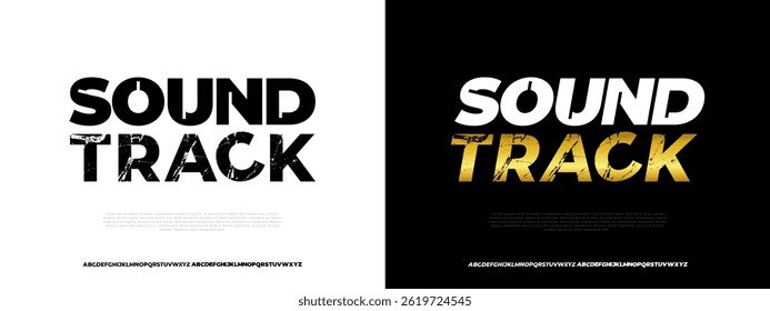 Bold textured display font ideal for music branding, concert posters, advertising layouts, and entertainment promotions