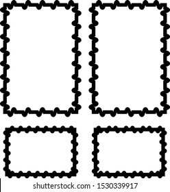 Bold Thick Frame Border Design Vector Illustration