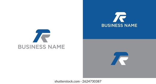 Bold TR Letter Logo  Modern Stylized Initials for Branding in Minimalist Vector Design
