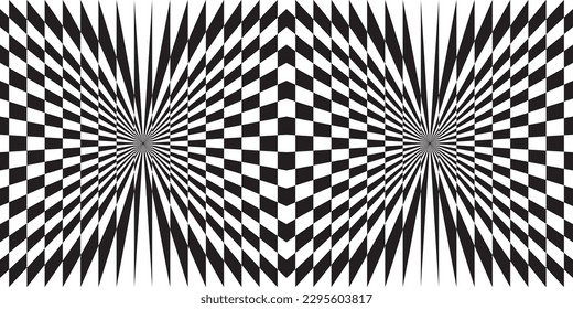 Transiciones audaces para afiches, volantes, ropa, medios sociales. Textura vectorial torcida y distorsionada, estética Y2k, retropsicodélica, Groovy, hippie, fondos de los años 70. Olas, torbellino, torrente.