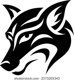 Bold Tribal Fox Head Tattoo Art
