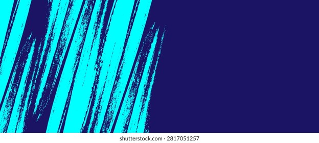 Bold turquoise brush strokes sweep diagonally across a deep navy backdrop, creating a dynamic, grungy texture ideal for modern design, banners, headers, posters, web backgrounds and creative projects.