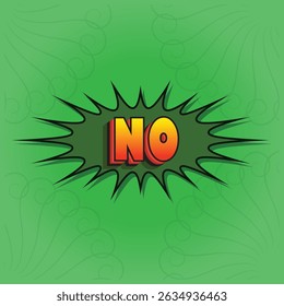 Bold typography art design with comic style effect