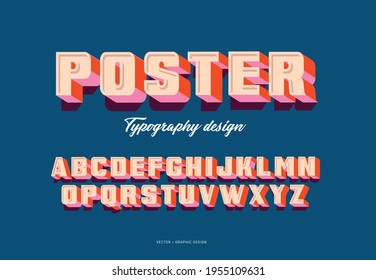 bold typography design vector, illustration