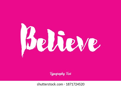 Audaz Tipografía Texto Frase "Belige" En Fondo Rosa  