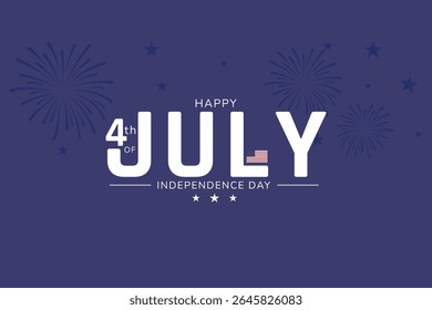 Bold Typography USA Independence Poster