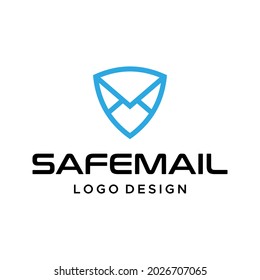 Bold, unique and creative logo about shield and email.
EPS 10, Vector.