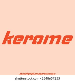 bold and unique display alphabet font vector