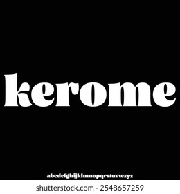 vetor de fonte em negrito e exclusivo do alfabeto de exibição