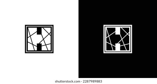 Diseño del logotipo de las iniciales de letra H negrita y única 