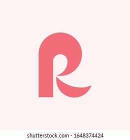 Bold Unique R Logo Vector