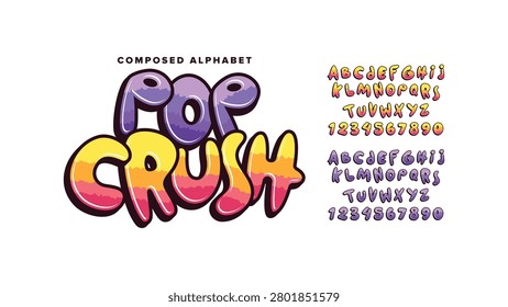 Bold uppercase alphabet set