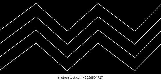 A bold vector design featuring angular zigzag lines on a dark background, creating a dynamic and edgy abstract pattern. Perfect for modern branding, artwork, and backgrounds.