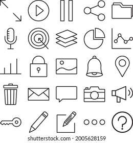 Bold Vector icons that can easily modify or edit