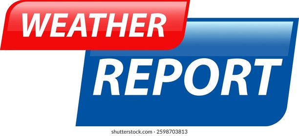 Bold vector illustration featuring a modern weather report design with vibrant colors and sleek typography