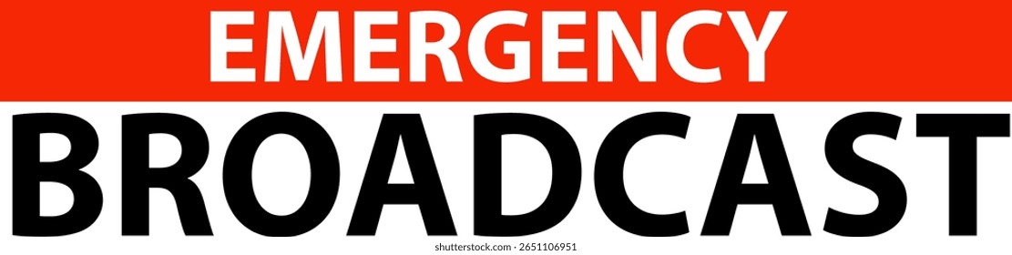 Ilustração de vetor em negrito com texto vermelho e preto sinalizando uma mensagem urgente. Design limpo e impactante para atenção imediata