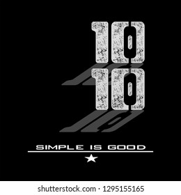 bold vector illustration typography graphic design numbers