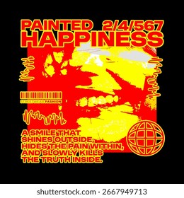 Tipografía de Vector audaz con estilo pop-art y grunge. Hecho a mano con herramientas de Vector para impresiones de alta calidad. Perfecto para camisetas, sudaderas, chaquetas y pegatinas
