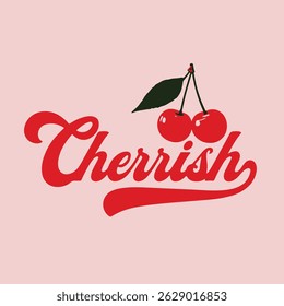 Bold Vibrant Cherry Inspired Cerrish Logo Design