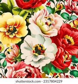 Un diseño de la superficie de una flor de rosa audaz y vibrante, creado en un estilo vectorial vintage.
