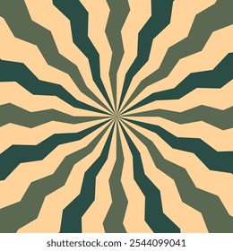 Bold Vintage Sunburst Design with Central Focus