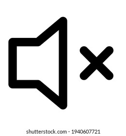 bold volume icon on white background