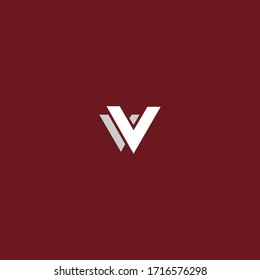 Bold VV or V letter based logo design