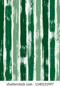 Bold watercolor brush stripes pattern on white. Green and immature paintbrush lines vertical texture for background. For garment.