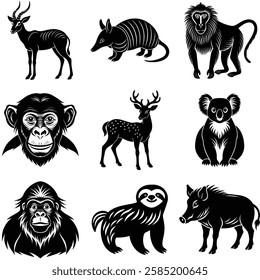 Bold Wild Animal Silhouette for Wildlife Enthusiasts
