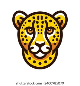 Bold and wild eye-catching cheetah logo for a brand that roars. Modern lines, fierce eyes. Stand out. ⚡ Download now! #branding #design #fast