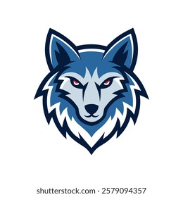 Bold Wolf Head Mascot Logo Design