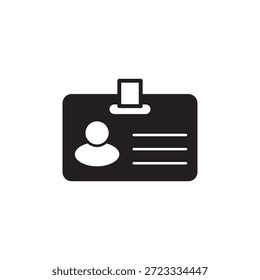 Tarjeta de identificación de trabajo audaz con titular para personal