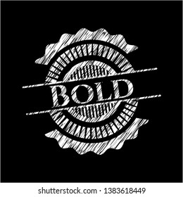 Bold written with chalkboard texture. Vector Illustration. Detailed.