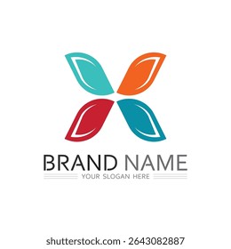 Bold X Icon Vector Logo for Technology Startup and Business Identity