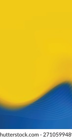 Negrito amarelo e azul texturizado Wave Design