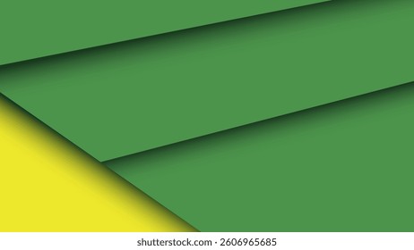 A bold yellow and green papercut background with smooth layered lines. Perfect for branding, web, social media, and prints. Scalable vector with modern abstract texture for creative projects