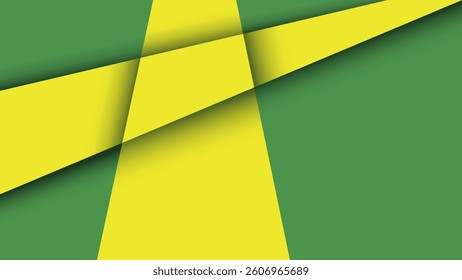 A bold yellow and green papercut background with smooth layered lines. Perfect for branding, web, social media, and prints. Scalable vector with modern abstract texture for creative projects