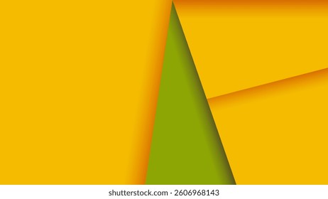 A bold yellow and green papercut background with smooth layered lines. Perfect for branding, web, social media, and prints. Scalable vector with modern abstract texture for creative projects