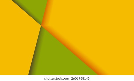 A bold yellow and green papercut background with smooth layered lines. Perfect for branding, web, social media, and prints. Scalable vector with modern abstract texture for creative projects