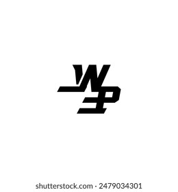 kühn und cool Konzept WP Esport Monogramm Anfangsbuchstabe sportlicher Stil