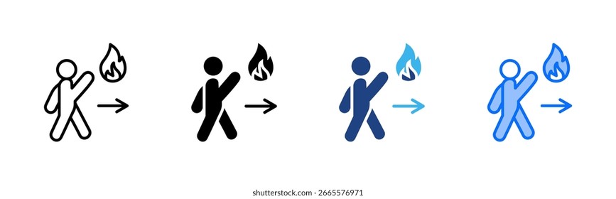 Conjunto de iconos de audacia colección de estilo múltiple